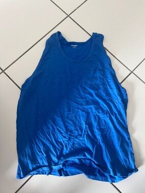 Old Navy Bright Blue Sleeveless Pocket Tank